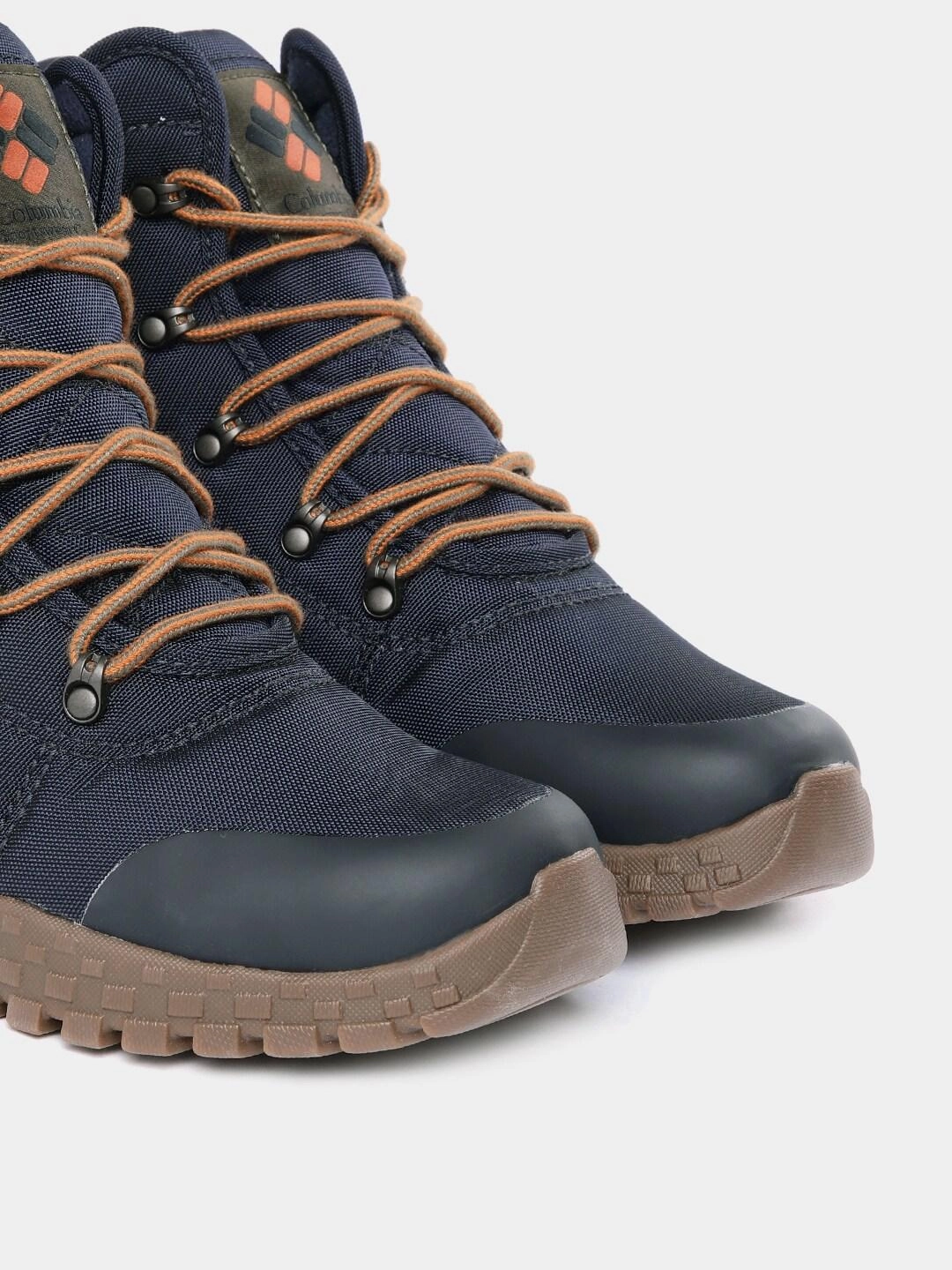 Columbia Men Navy Blue FAIRBANKS OMNI-HEAT Mountain Shoes Waterproof