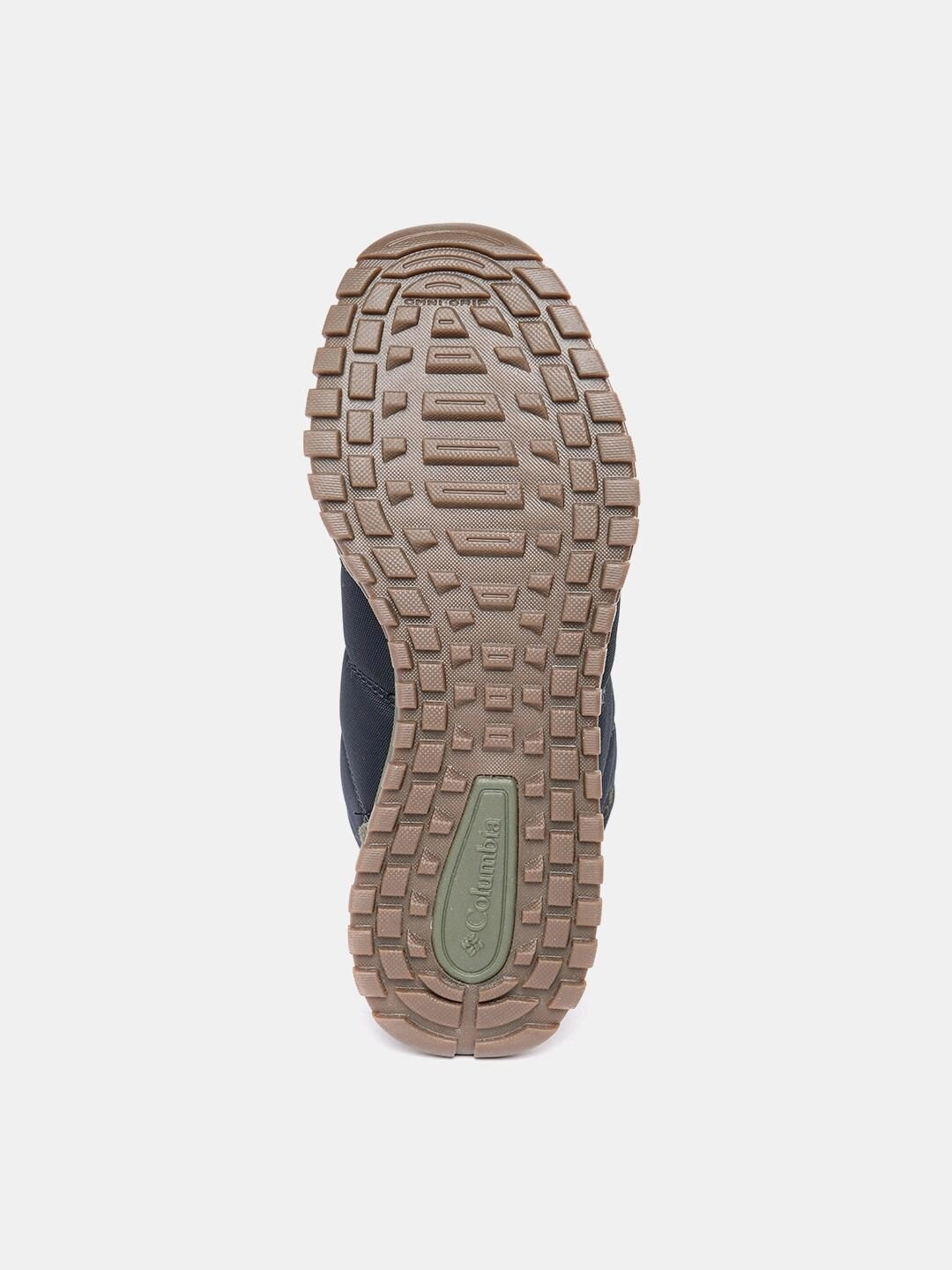 Columbia Men Navy Blue FAIRBANKS OMNI-HEAT Waterproof Composite Toe Shoes