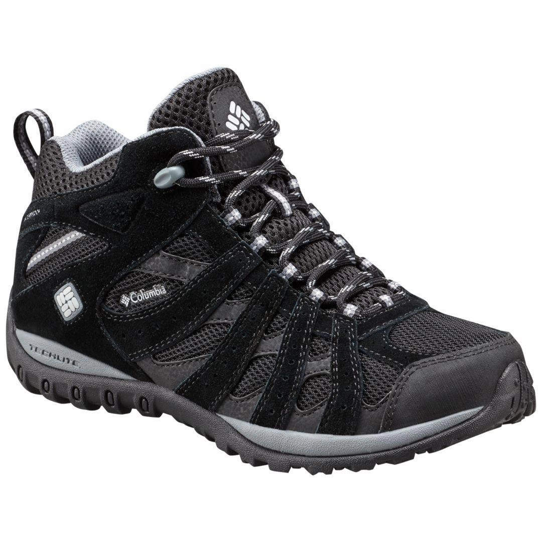 Columbia Women Black REDMOND MID WATERPROOF Light Weight Hiking Boots
