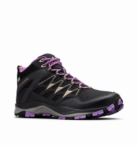 Columbia Women Black WAYFINDER MID OUTDRY Used Hiking Boots For Sale
