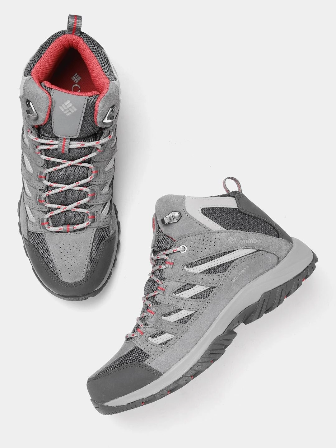 Columbia Women Grey CRESTWOOD MID WATERPROOF Best Hiking Boots For Yosemite