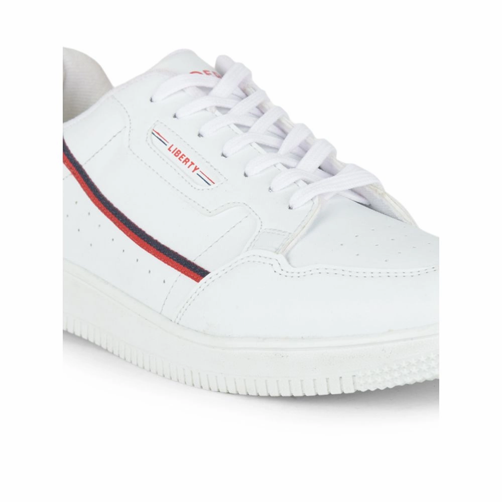 Tan Shoes Casual Gliders White Lacing Sneakers For Men SNK-701 By Liberty