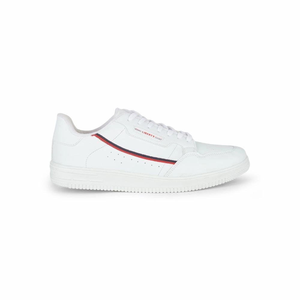 Gliders White Lacing Sneakers For Men SNK-701 By Liberty Best Casual Shoes Under 1000