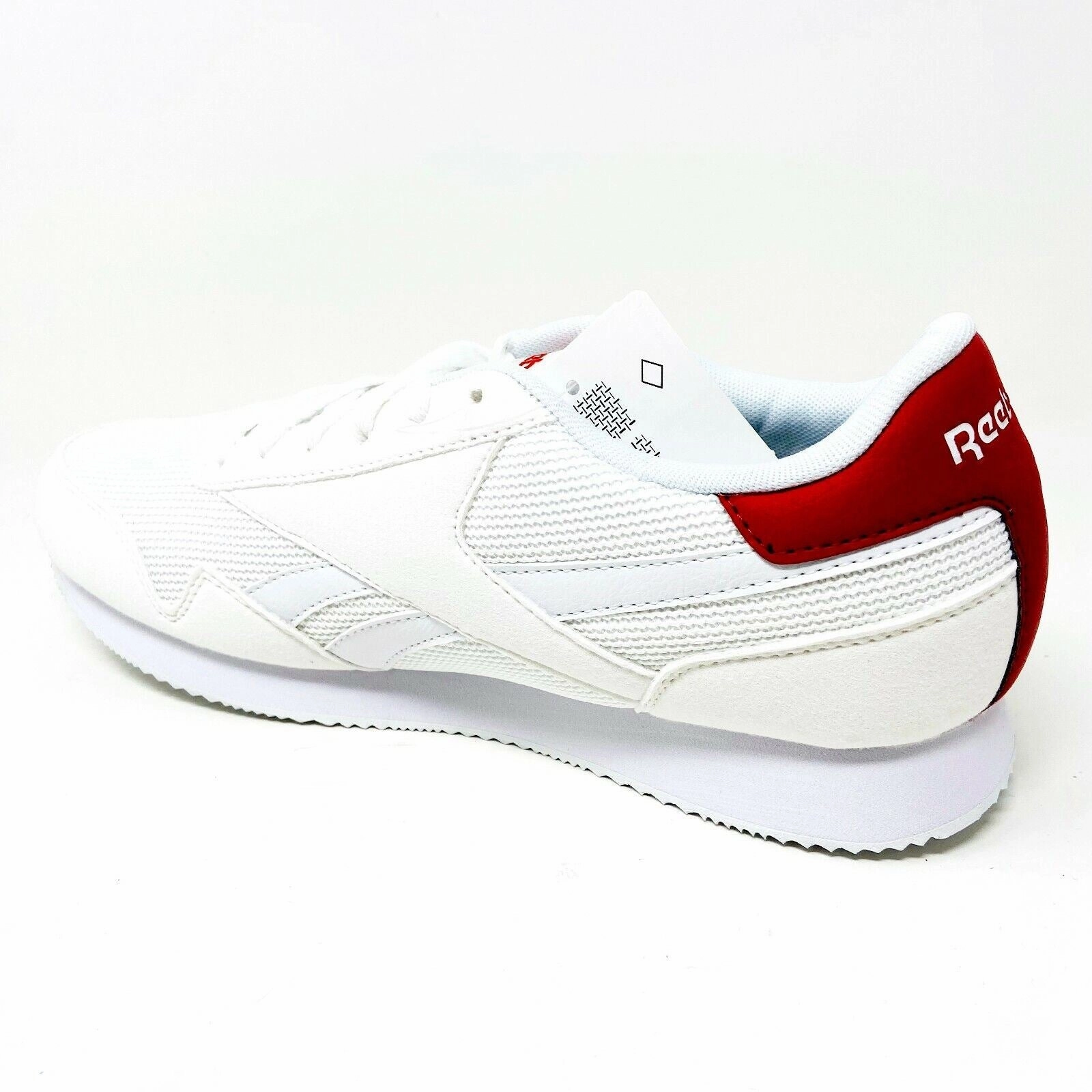 Reebok Royal Classic Jogger 3 White Red Mens Casual Shoes Sneakers EF7805 Waterproof Smart Casual Shoes