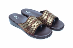 Flat Buckle Shoes Comfort Ladies Chappal 57170