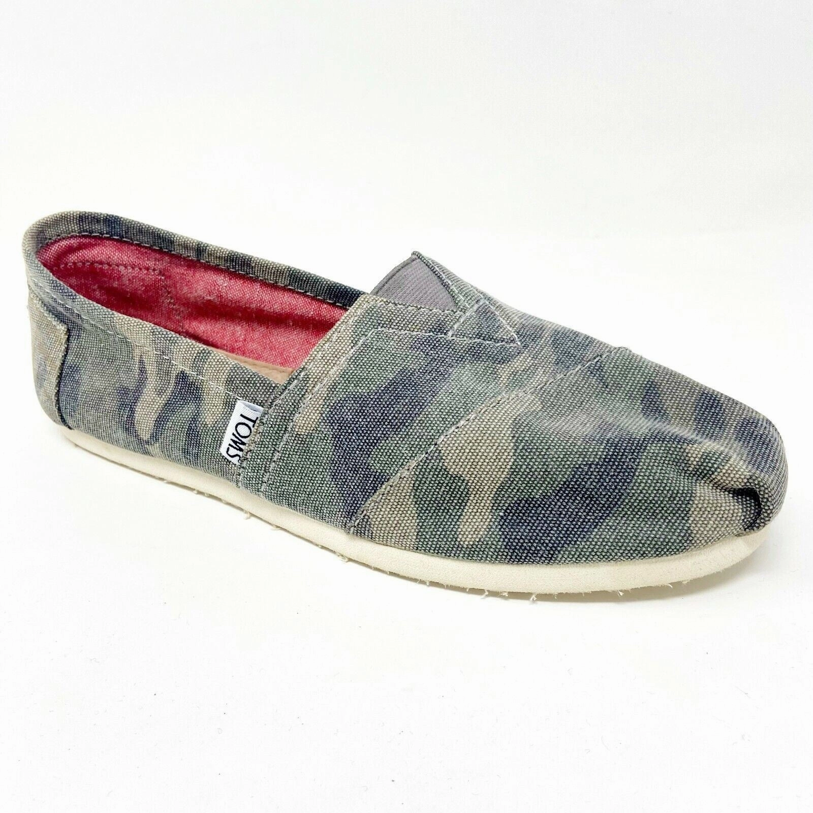 Closed Toe Open Back Flat Shoes Toms Classics Washed Camo Canvas Womens  Slip On Casual Canvas Flat Shoes