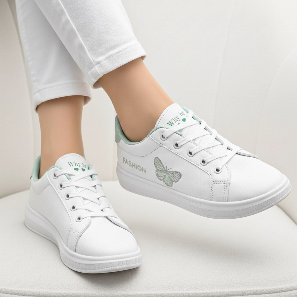 Dressy Flat Shoes With Arch Support Sneaker Butterfly-R24-2