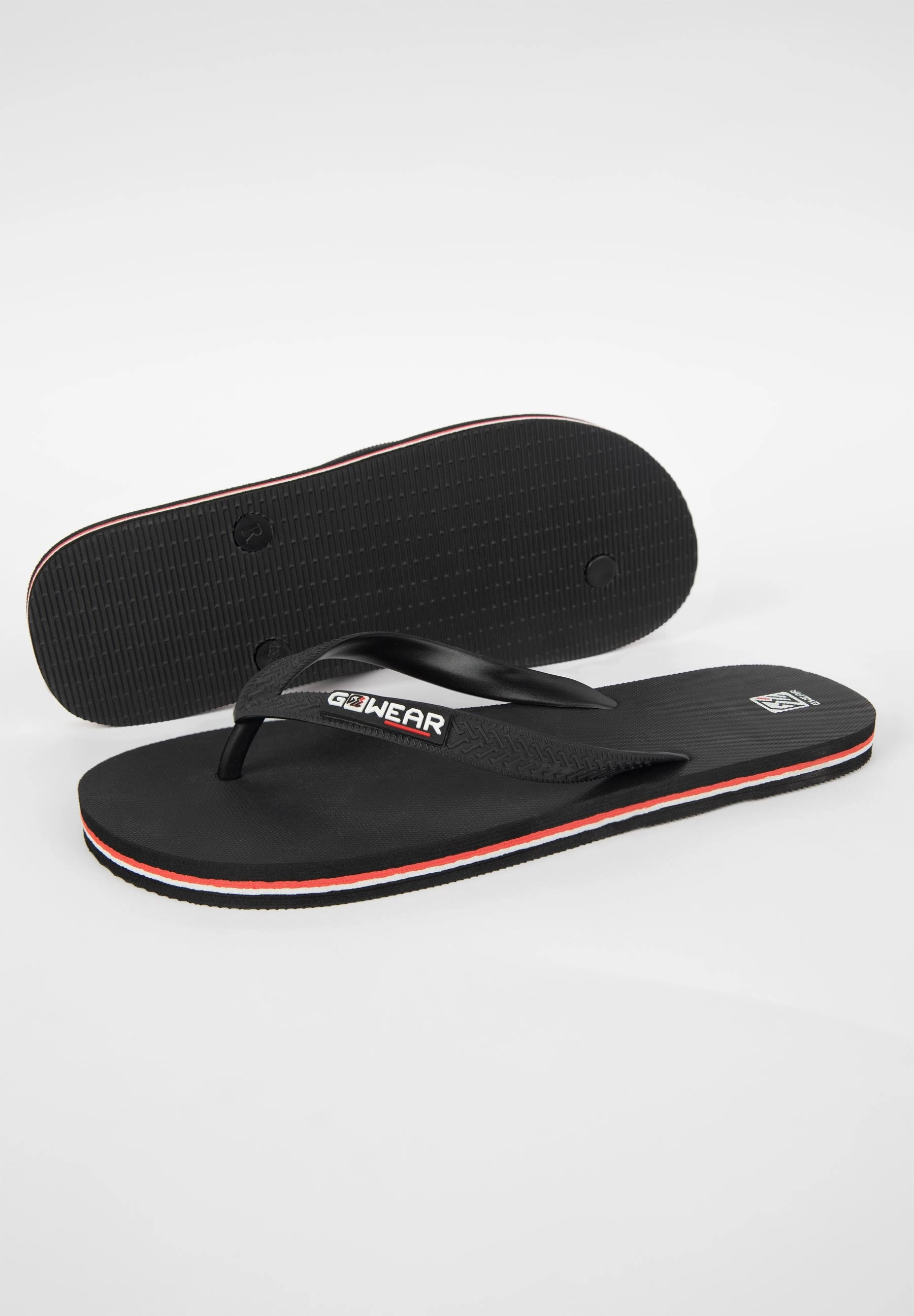 GWEAR Flip Flops - Black Flip Flops For Supination