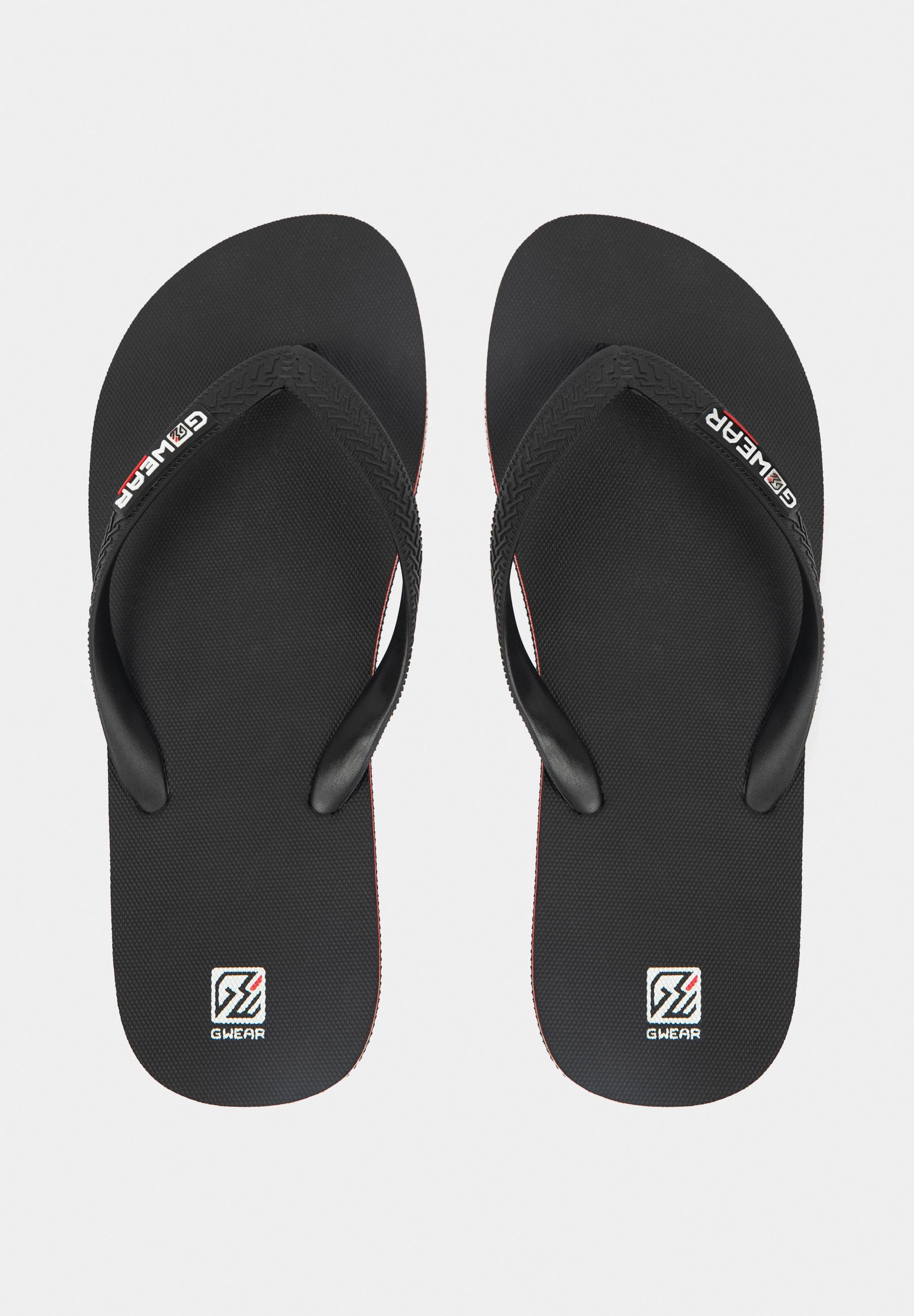 GWEAR Flip Flops - Black Flip Flops For Support