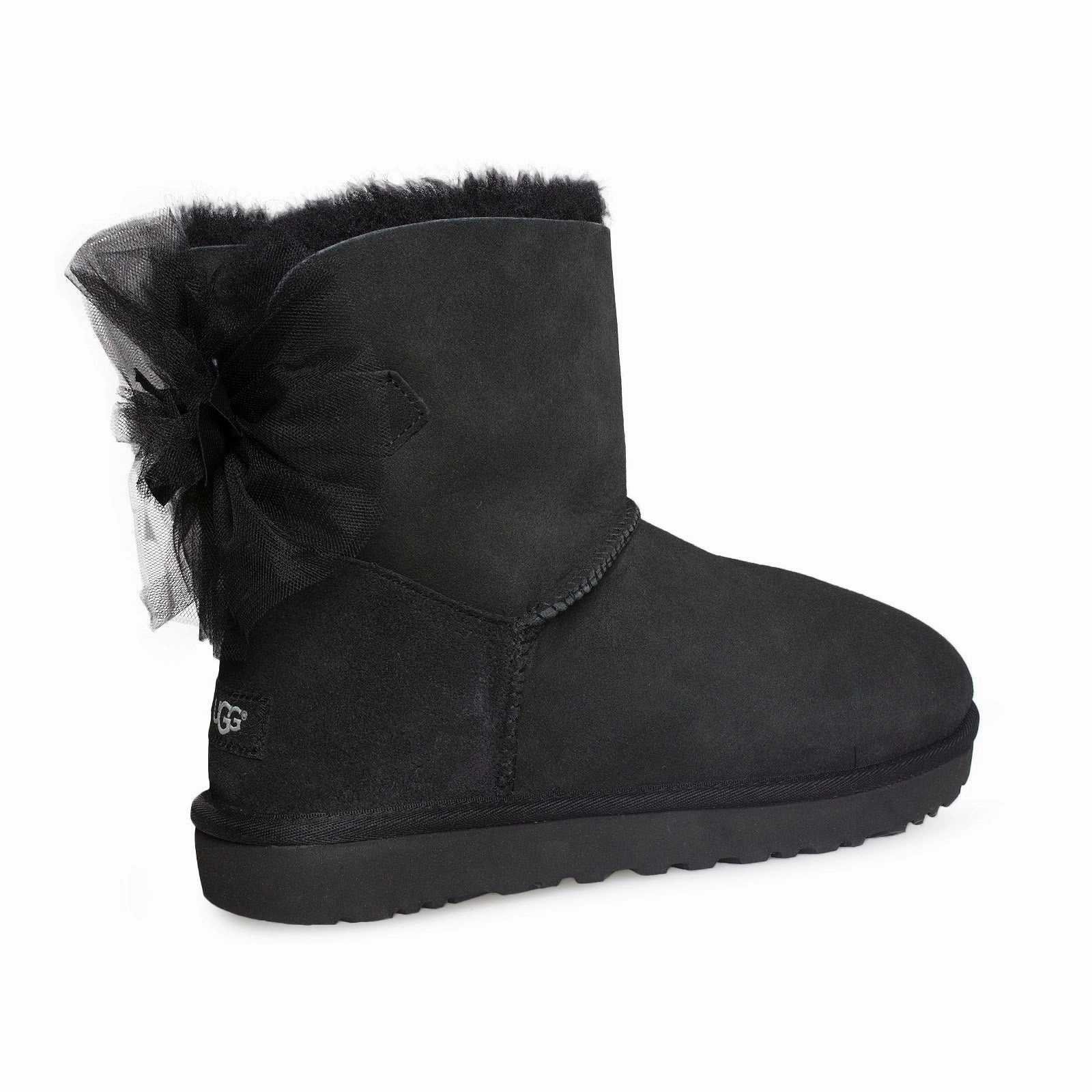 Zucca Boots UGG Mini Bailey Tuffle Bow Black Boots - Women's