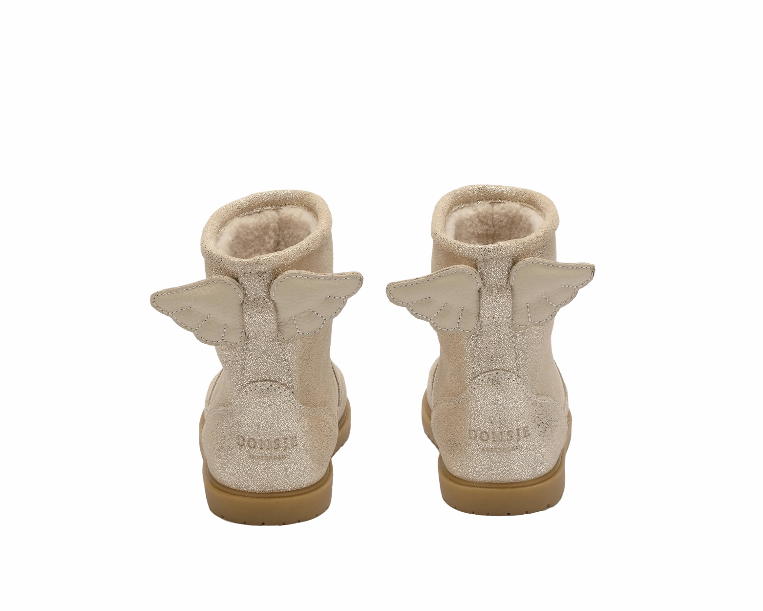 Elevator Boots Angela Boots | Wings | Silver Metallic Leather