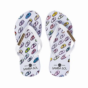 Samba Sol Kid's YoungArts Collection Flip Flops - Isabela Dos Santos Flip Flops Anti Slip