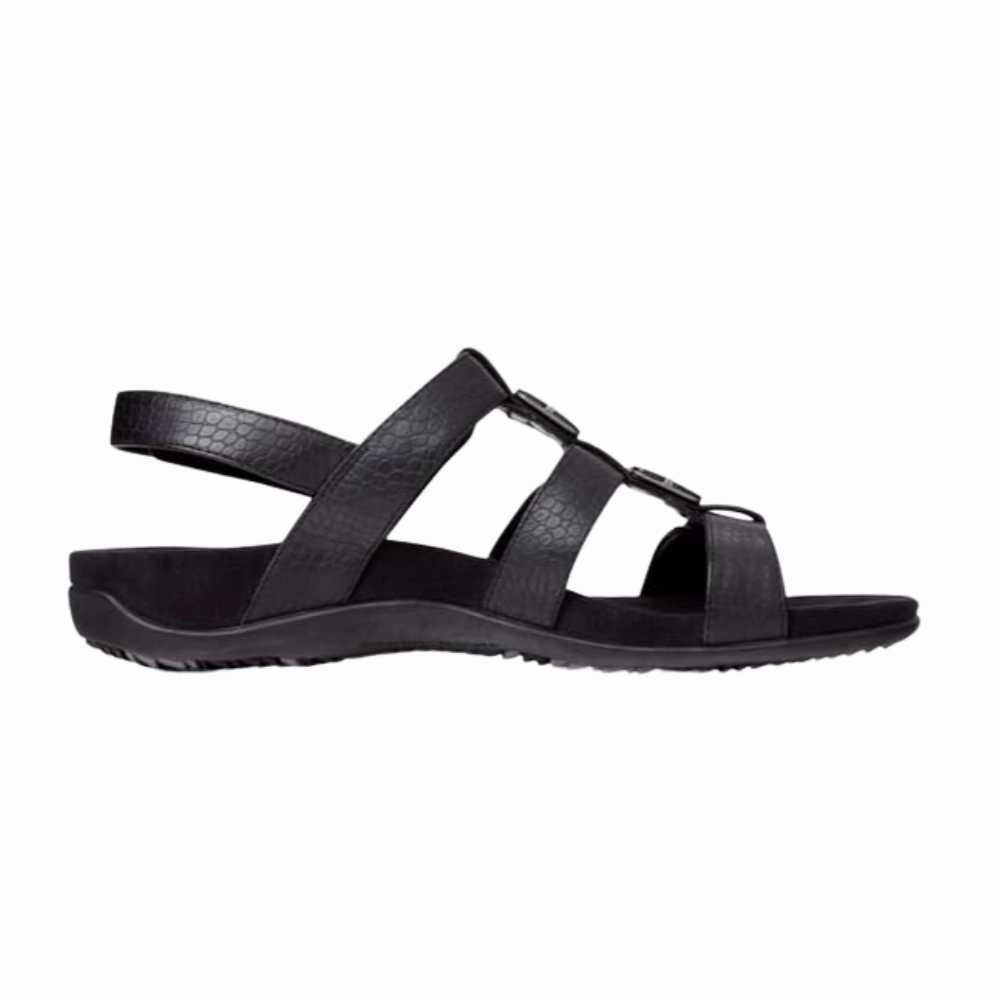 Amazon Walking Shoes Vionic Amber Women's Orthotic Sandal  Black, Adjustable Straps, Arch Support, Comfort Fit