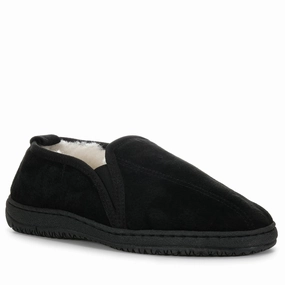 Mi Woollies Charlie Black Lightweight Camp Slippers