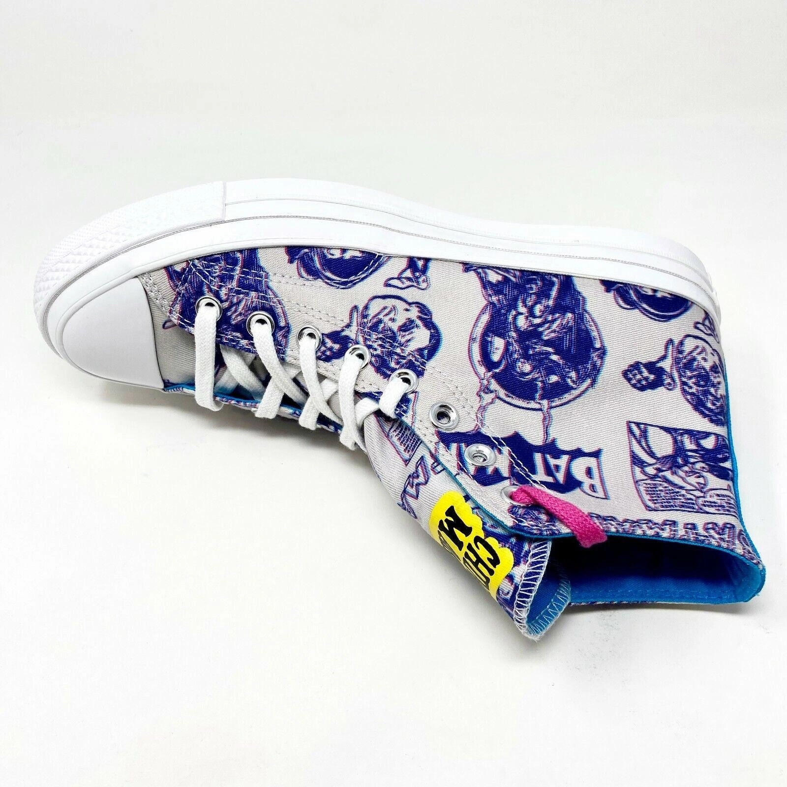 Ballerina High Heels Converse Chinatown Market Chuck 70 Hi Batman White Purple Womens Shoes 167512C