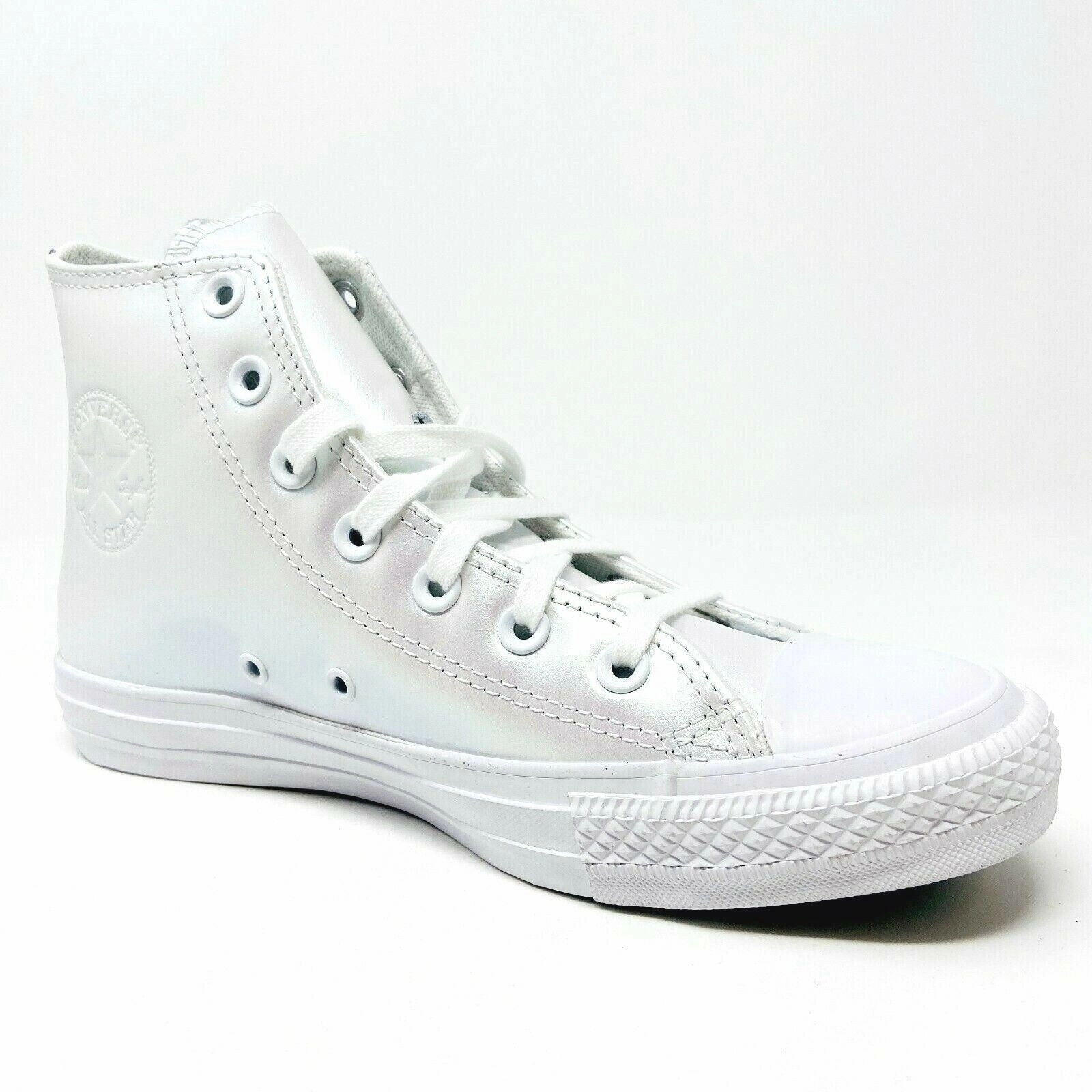 Converse Chuck Taylor All Star Hi White Iridescent Womens Casual Shoes 566094C The Parts Of A High Heel Shoe