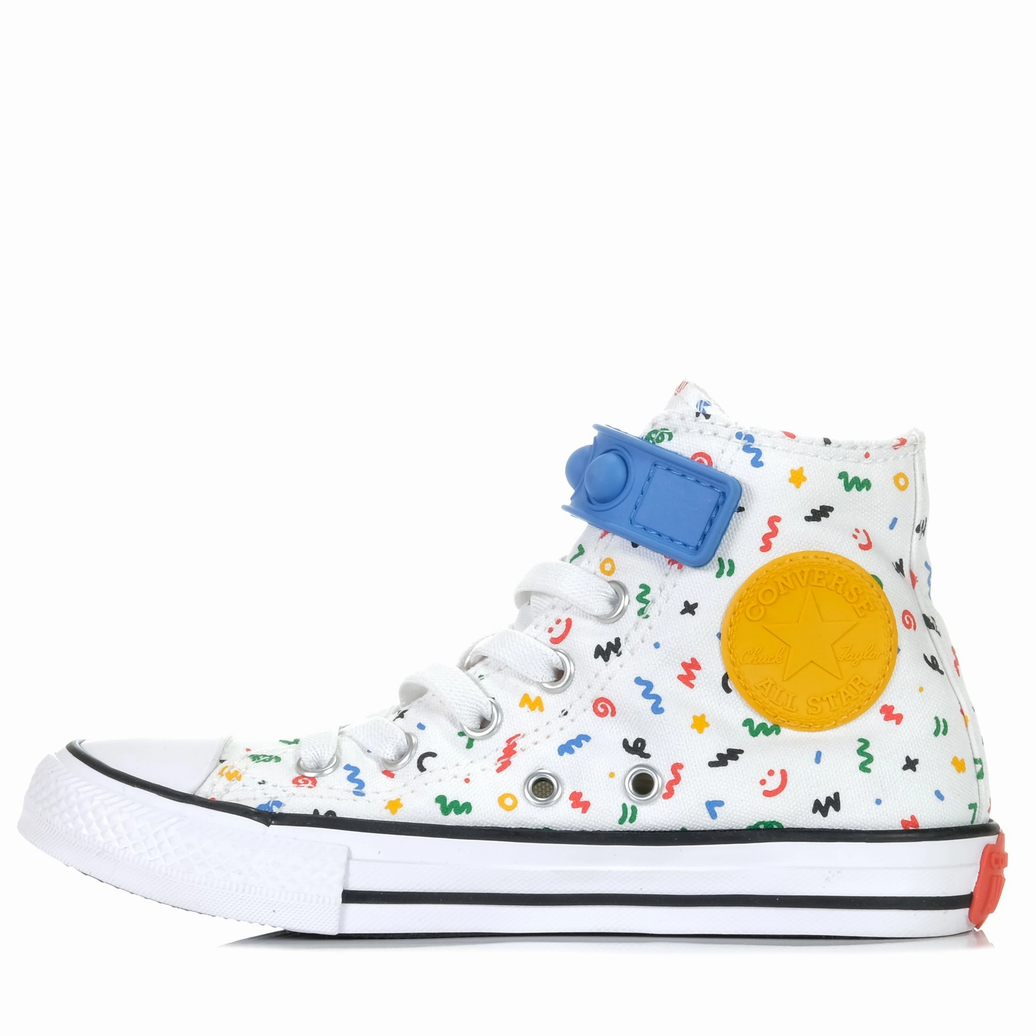 Converse Chuck Taylor Kids 1v Polka-Doodle Hi White High Knee Leather Boots
