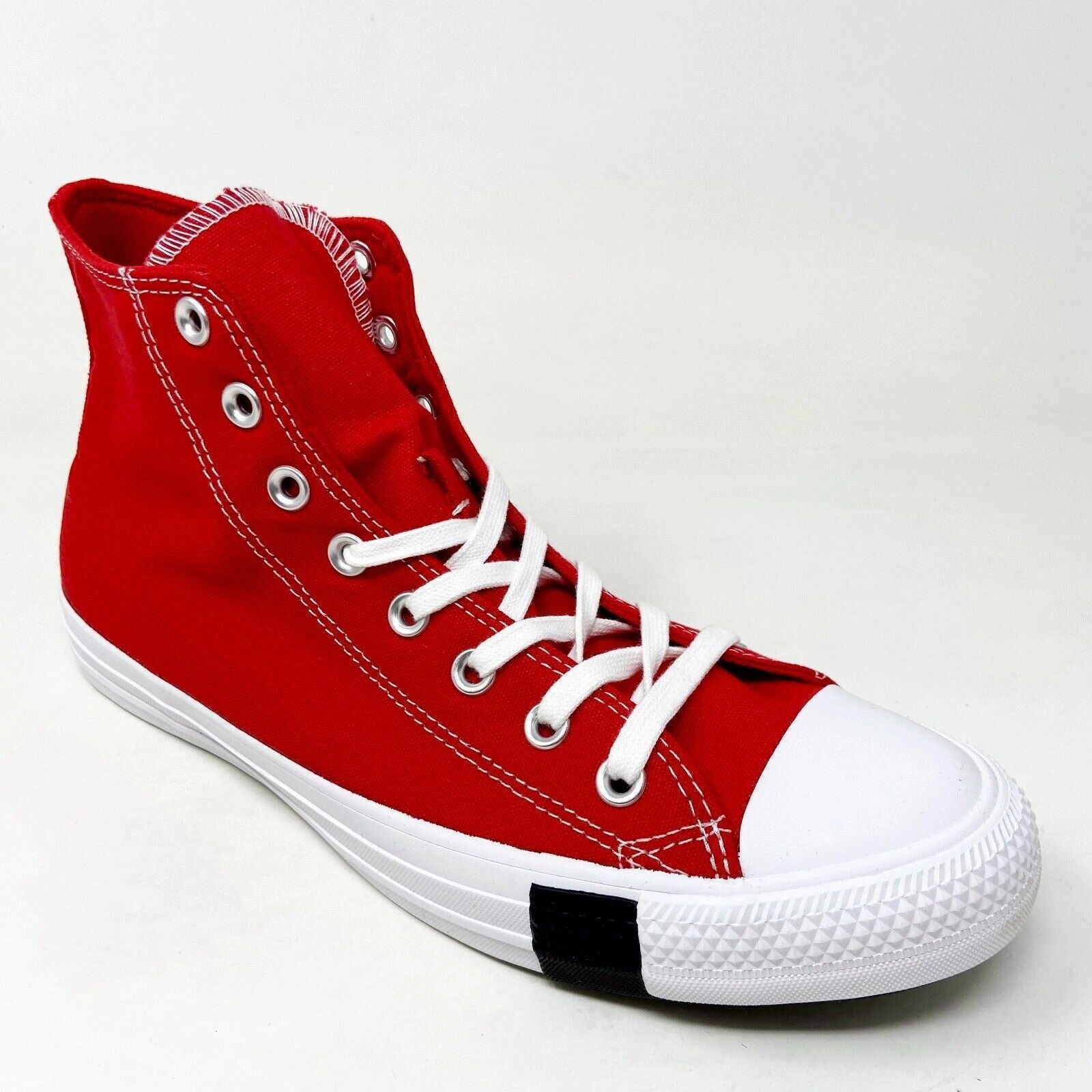 Converse CTAS Hi Logo Play University Red Black Mens Casual Shoes 166736C Climacool Casual Shoes