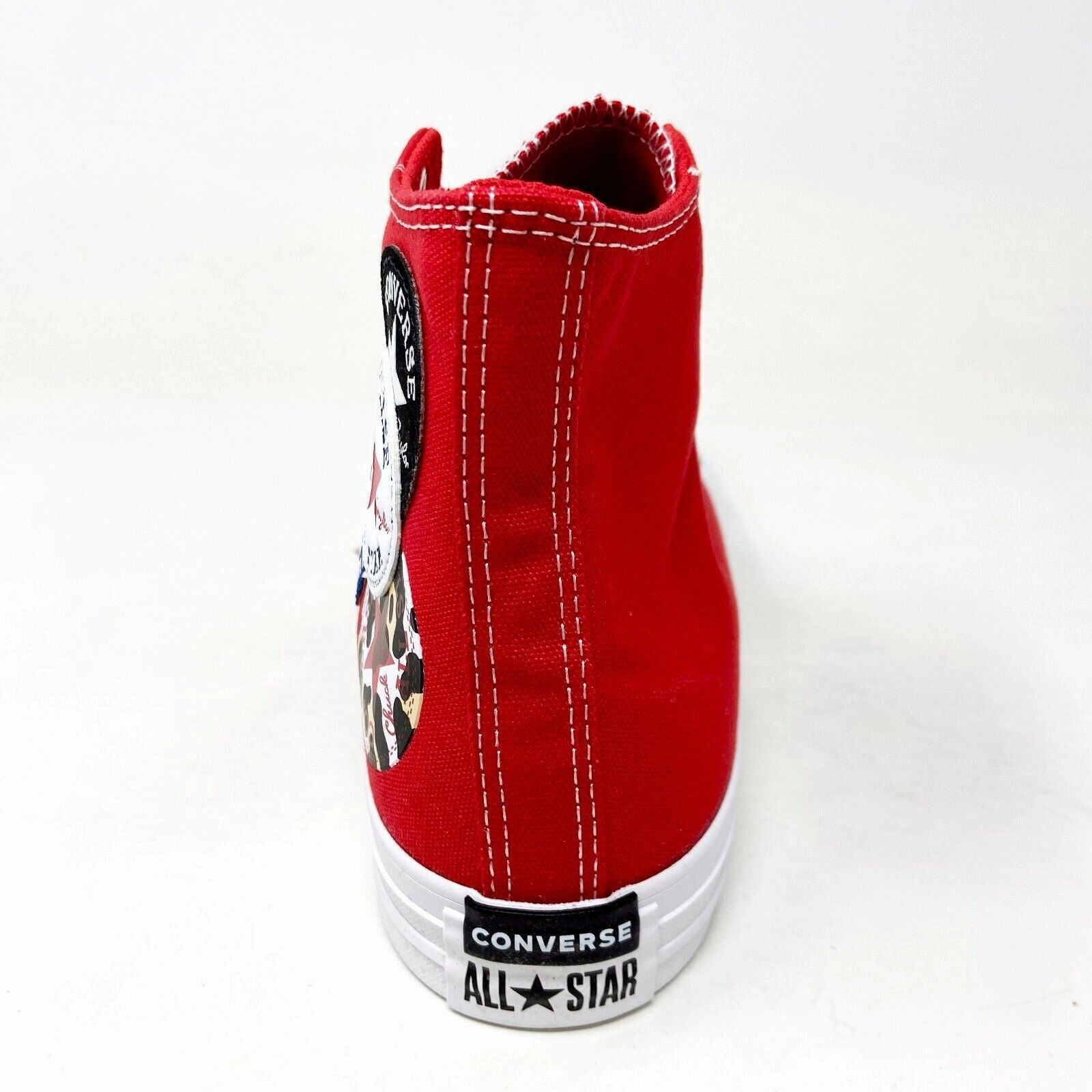 Converse CTAS Hi Logo Play University Red Black Mens Casual Shoes 166736C Sienna Side Zip Sport Casual Shoe