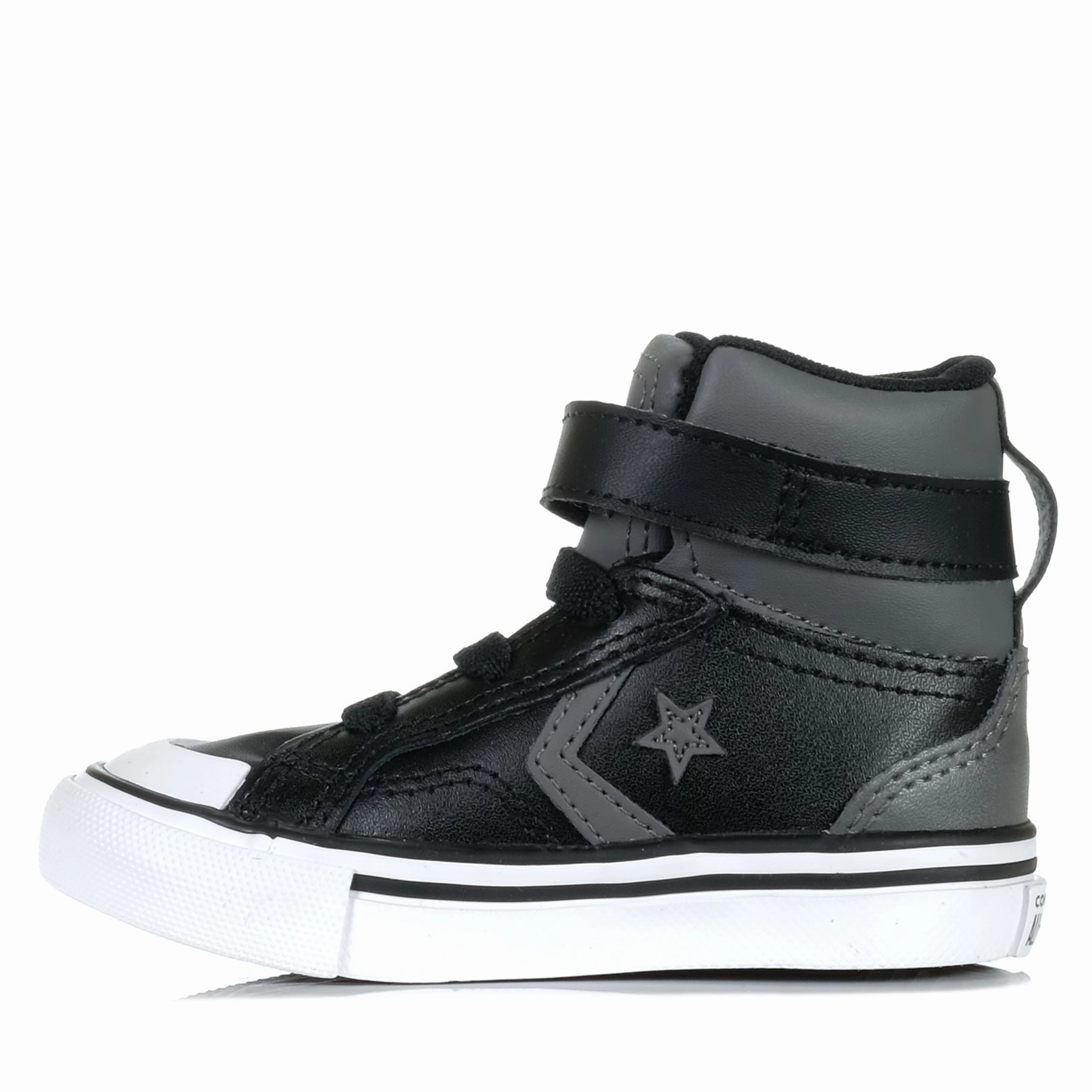 Converse Infant Pro Blaze Strap High Sharkskin/Black Metallic Boots