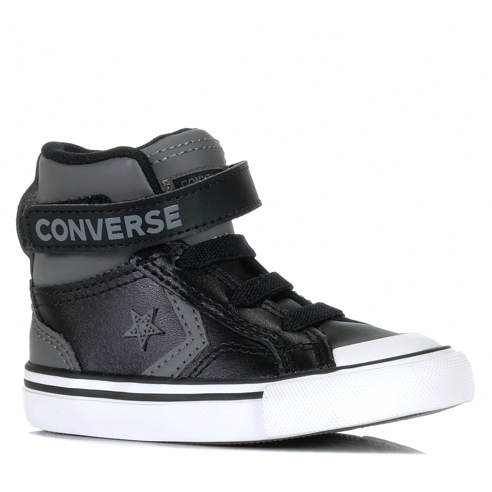 Leather Hiking Boots Converse Infant Pro Blaze Strap High Sharkskin/Black