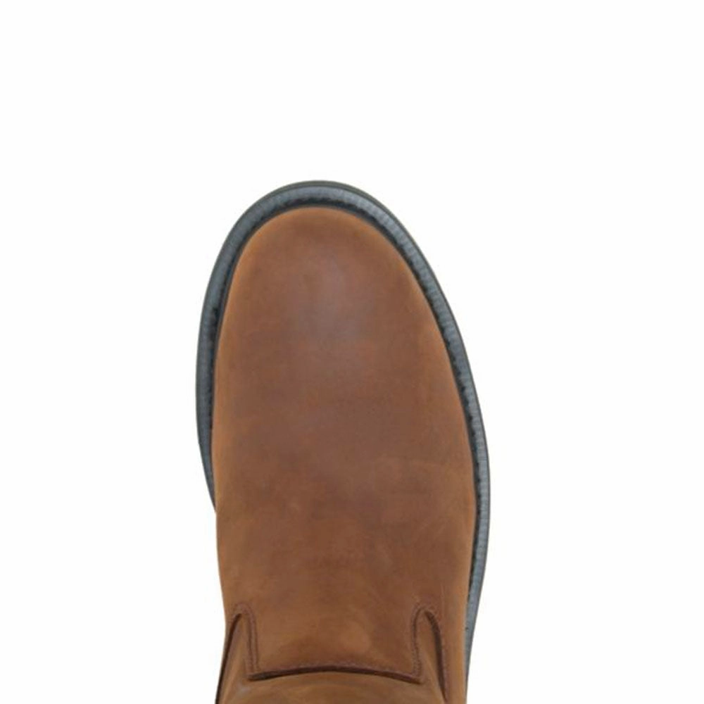 Gold Slip Sneakers Wolverine Men's Wellington 10" Slip Resistant Work Boot- Dark Brown