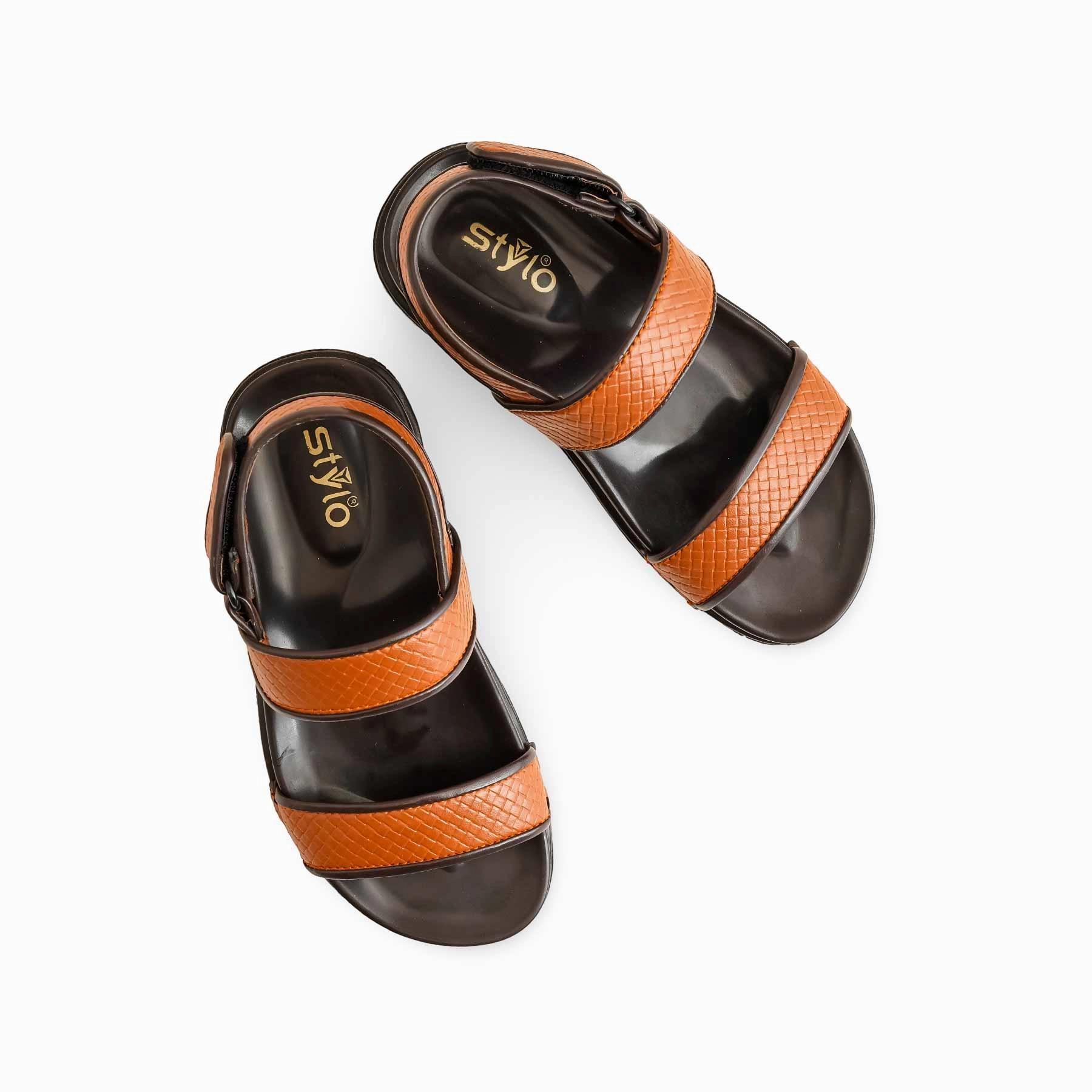 Boys Mustard Formal Sandal KD9989 Crocs Low Wedge Sandals