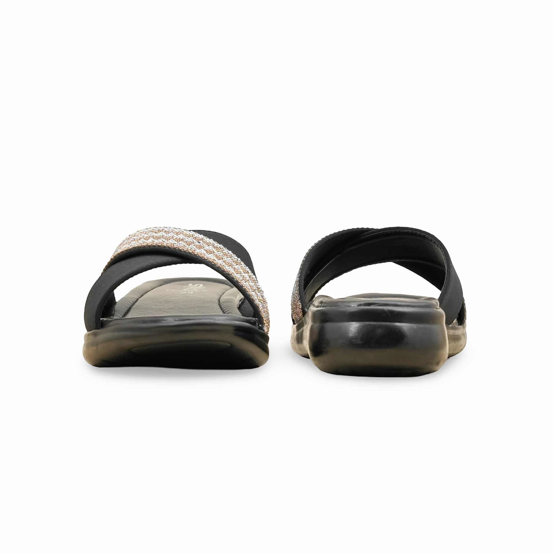 Black Formal Women Slipper PU0595 Super Court C Low Casual Shoes