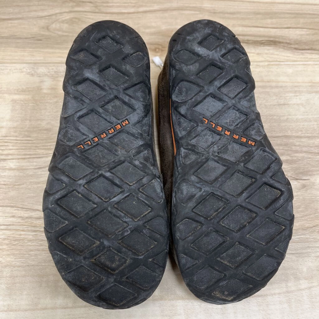 Academy Work Boots Merrell - Kids' Suede Jungle Moc - MSRP $80: Brown/Black-children-13.5