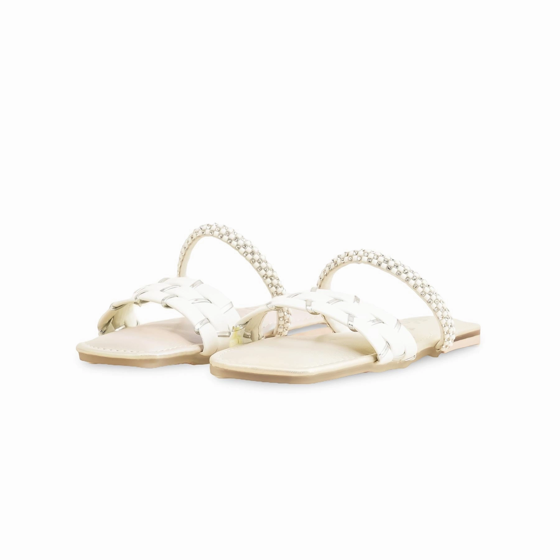 Baby Bear Slippers Girls Cream Formal Slipper KD5624