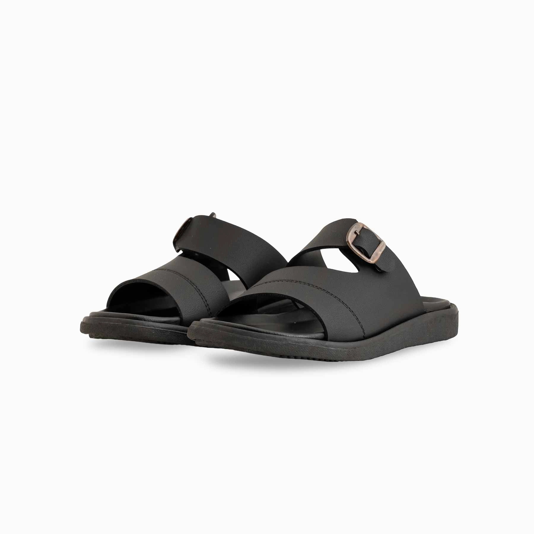 Expensive Slippers Boys Black Formal Slipper KD4716