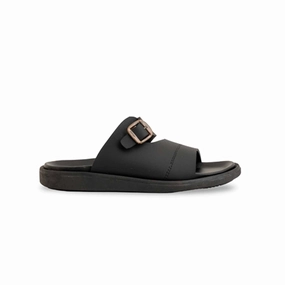 Max Air Slides Boys Black Formal Slipper KD4716