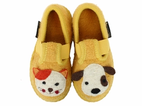 Haflinger Children's slippers Pets Yellow Pretty You Slippers
