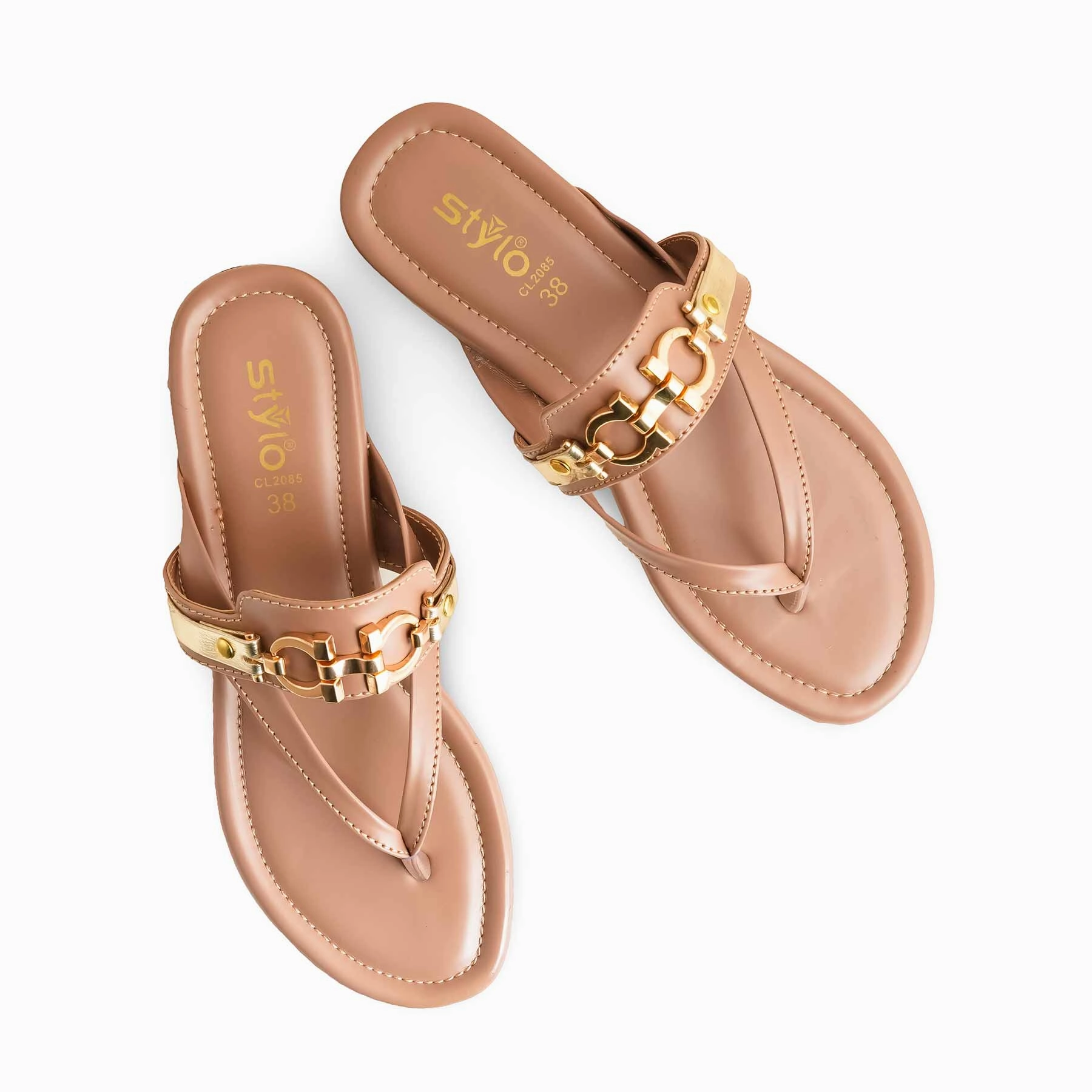 Cream Casual Women Chappal CL2085 Best Hiking Shoes Flat Feet Overpronation