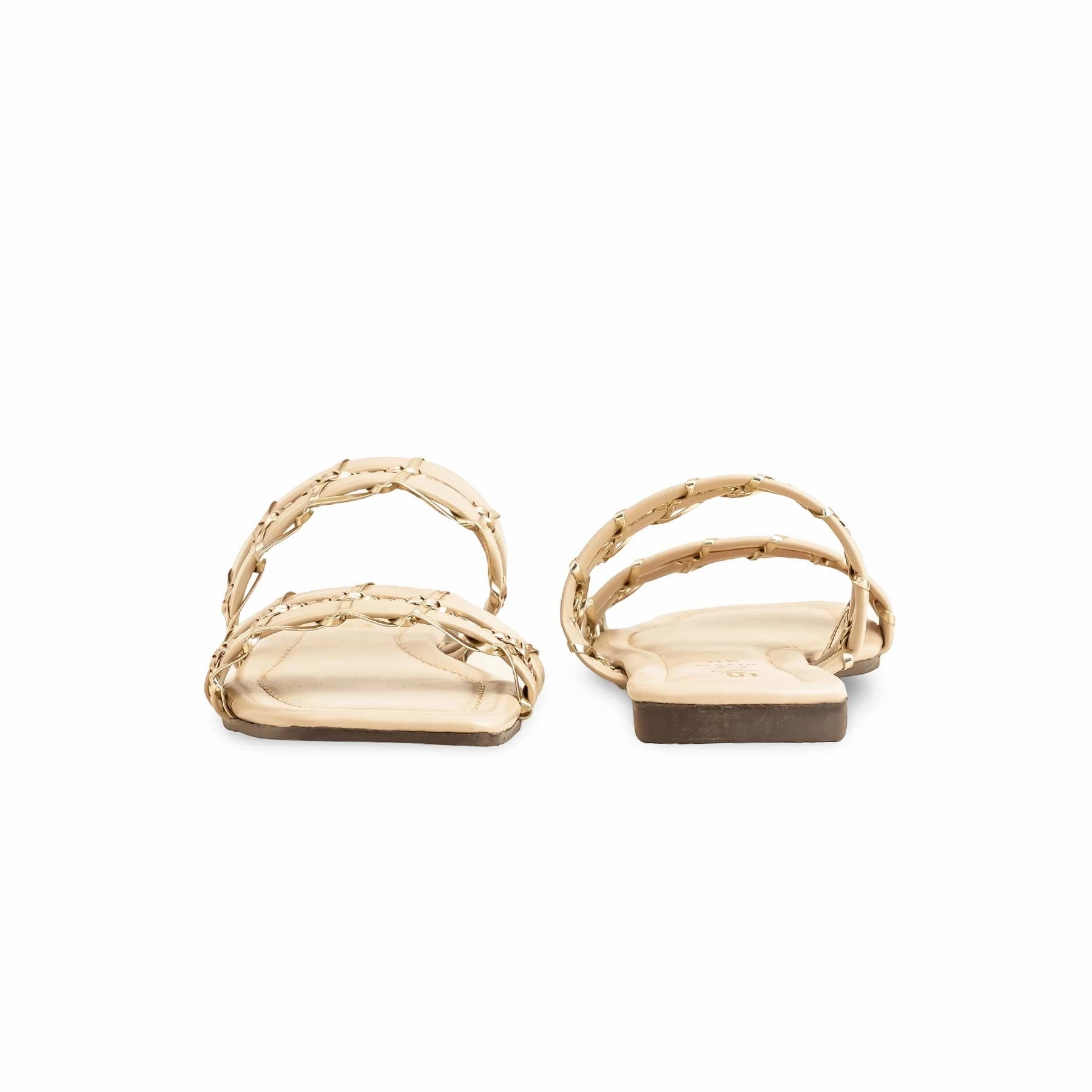 Open Toed Shoes Business Casual Cream Casual Women Slipper CL1949