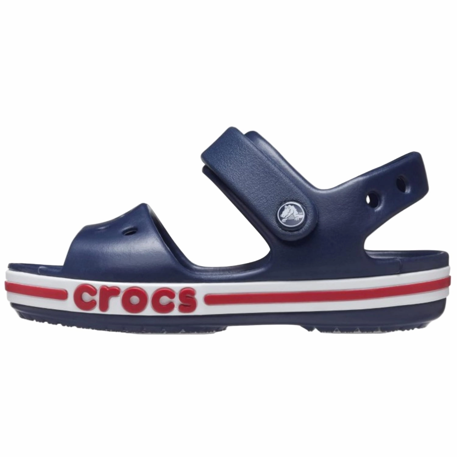 Crocs Kids Crocband Ii Sandal Navy/White Ankle-High Dupe Sandals