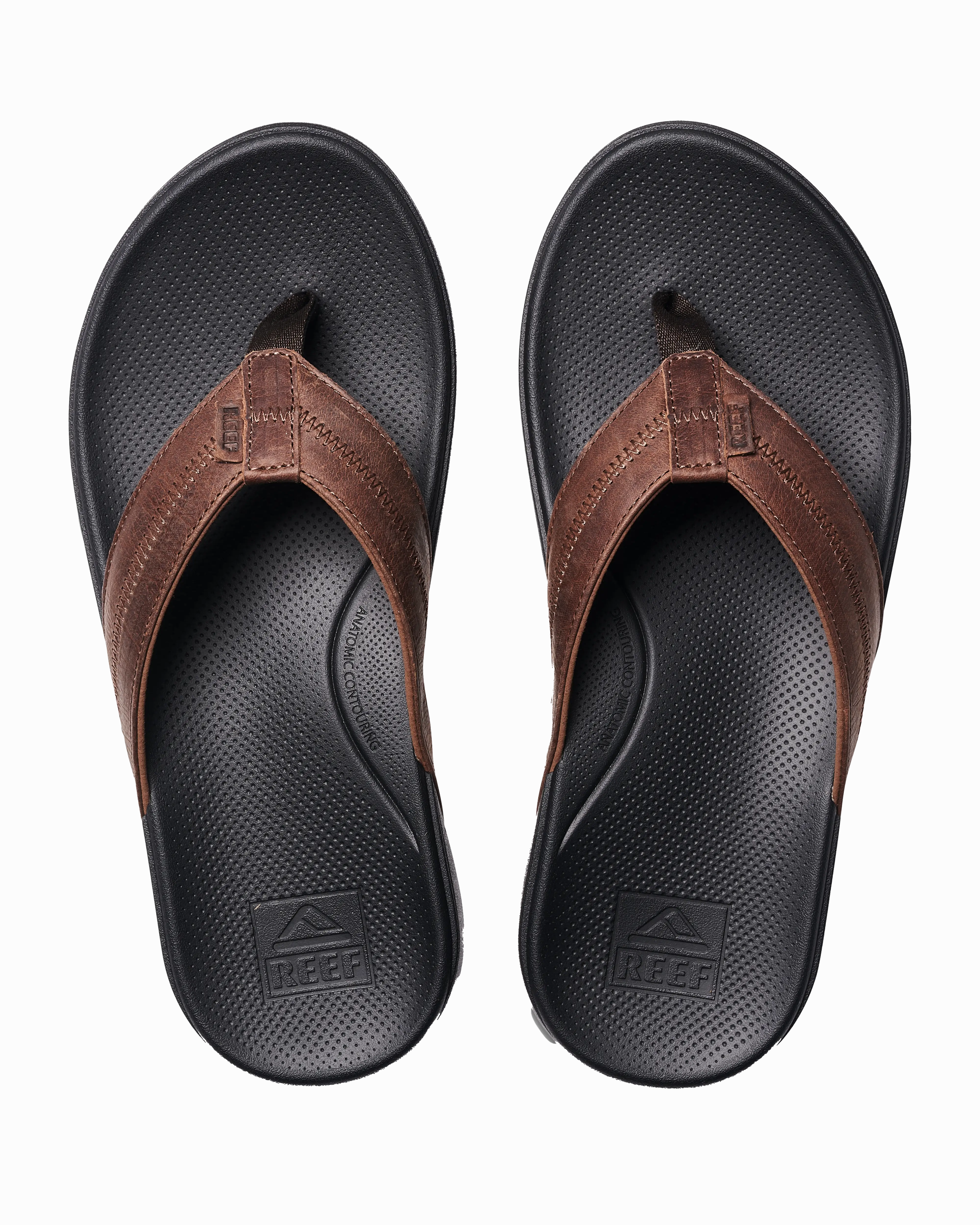 Von Dutch Flip Flops Cushion Phantom 2.0 Flip Flops in Brown & Black