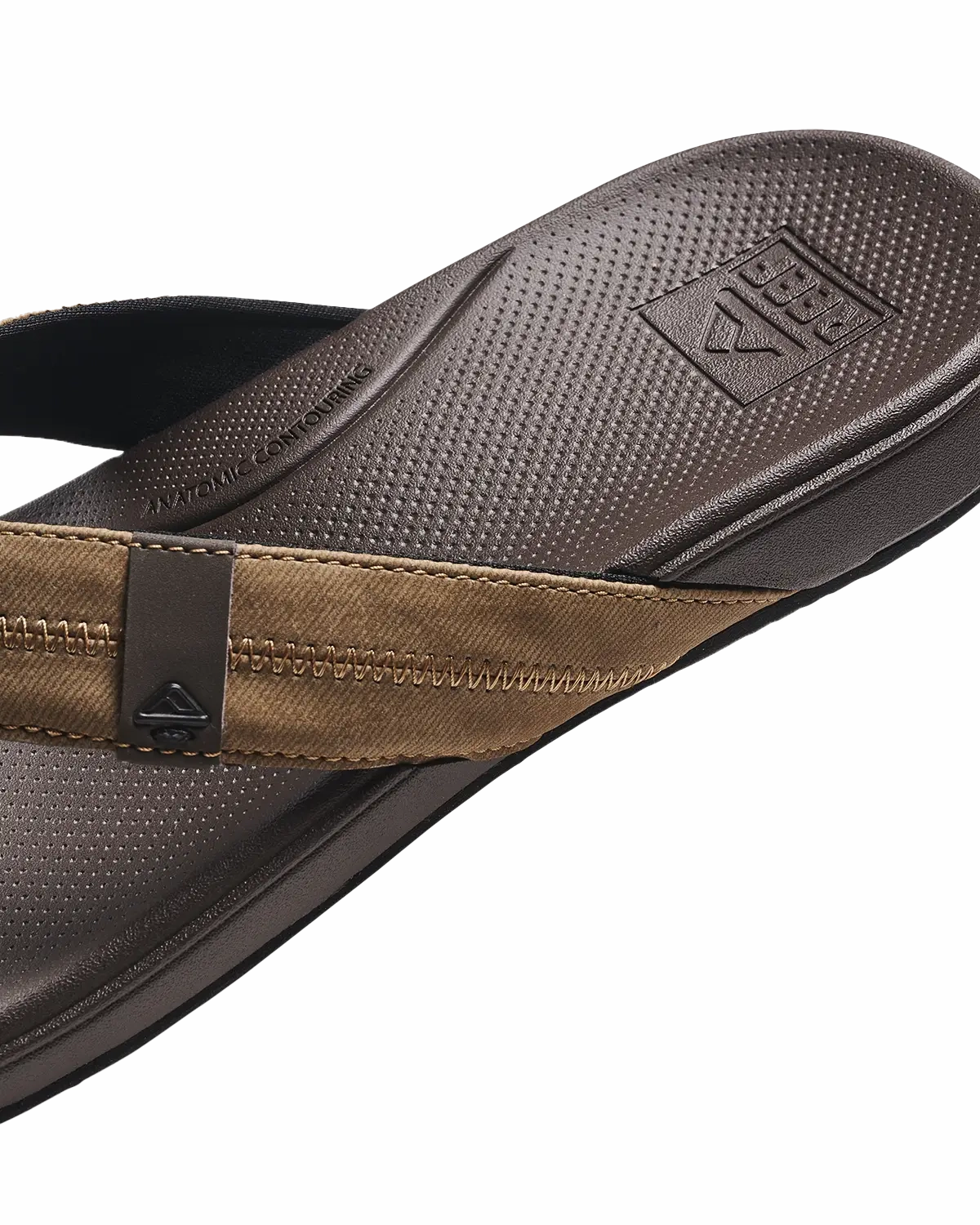 Cushion Phantom 2.0 Flip Flops in Brown & Tan Flip Flops Roxy Leather