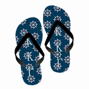 Data Flip Flop Custom Sorority Boat Flip Flops - SBL100 - SUB