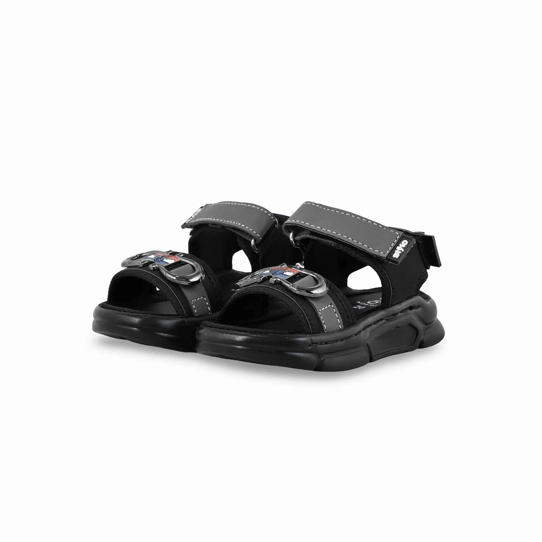 Boys Grey Formal Sandal KD4783 Sandals Halcyon Beach