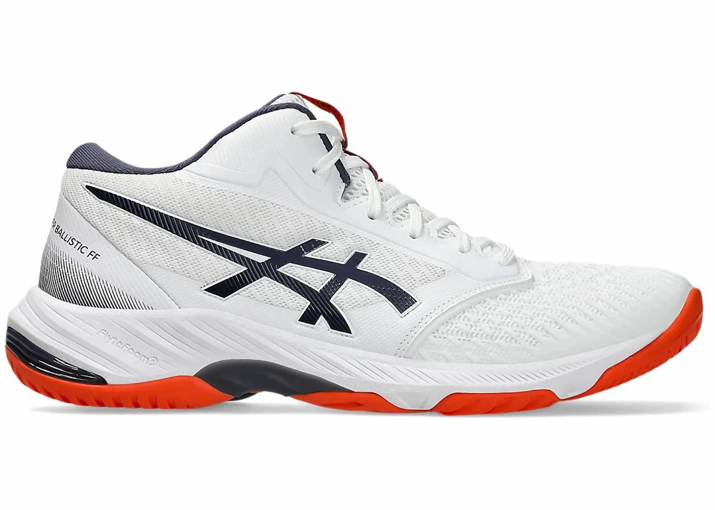 Asics No Tie Shoes ASICS Netburner Ballistic FF MT 3 White Indigo Fog