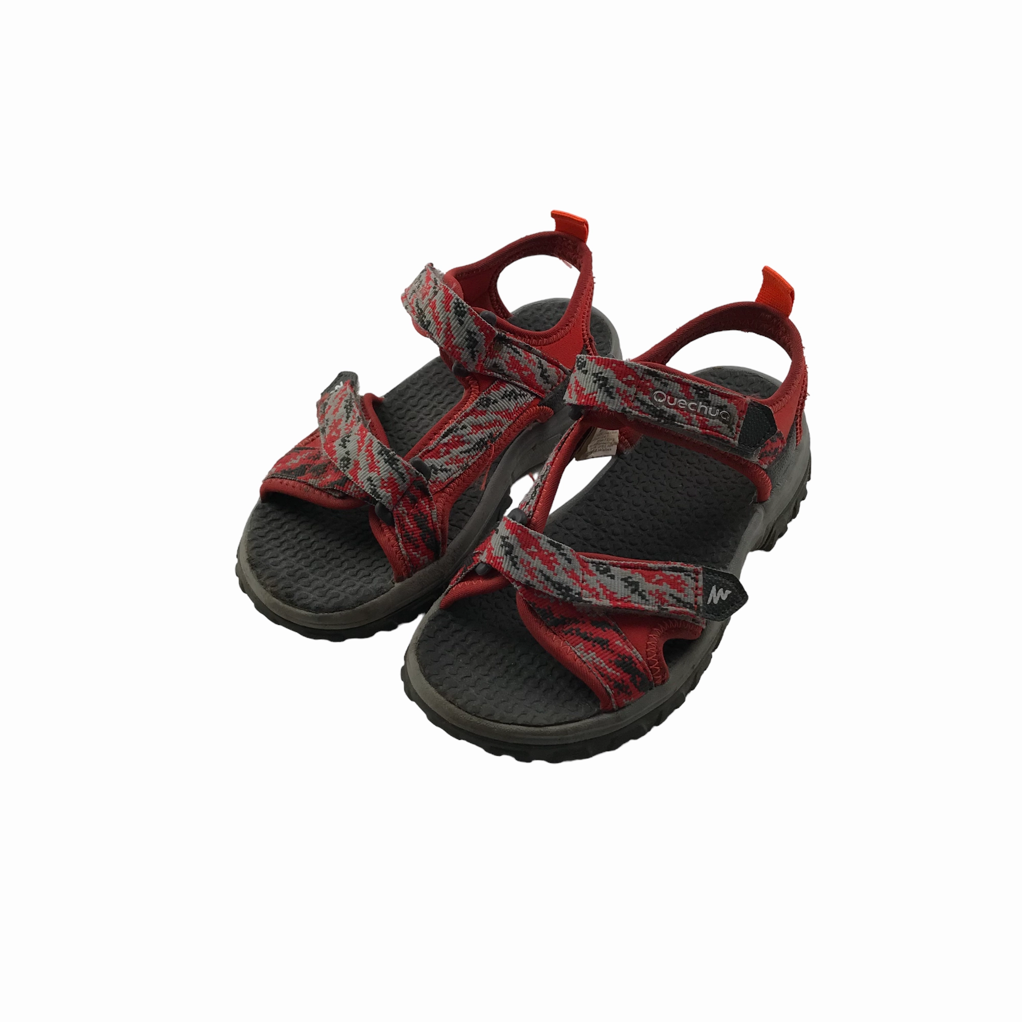Decathlon Red Walking Sandals Shoe Size 13C Junior Back Strap Sandals
