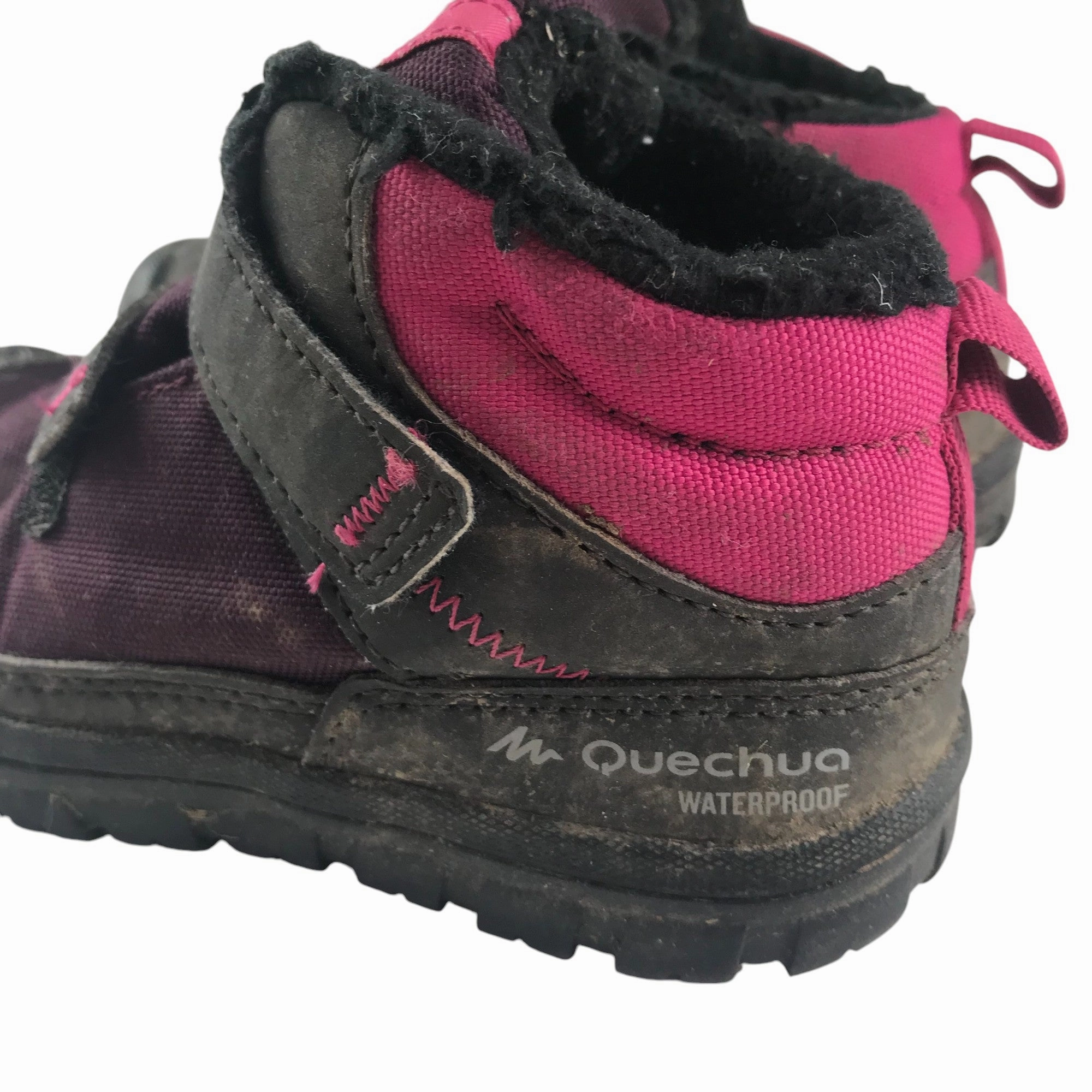 The Walking Shoe Store These Decathlon walking boots shoe size 9C junior black and pink