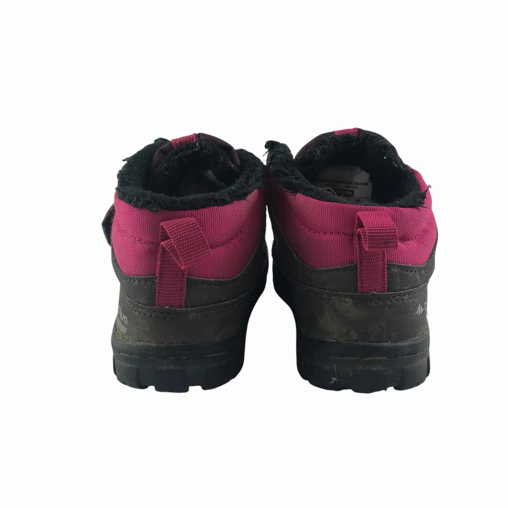 Barefoot Shoes For Walking Decathlon walking boots shoe size 9C junior black and pink