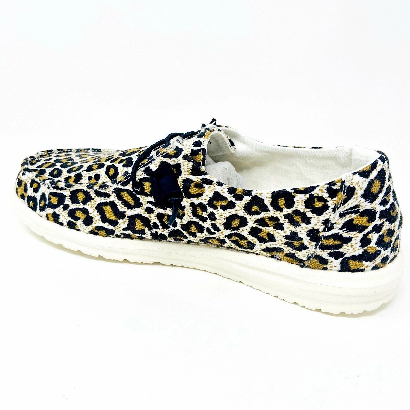 For Walking In Snow Hey Dude Womens Wendy Cheetah Size 5 Slip On Walking Casual Shoes