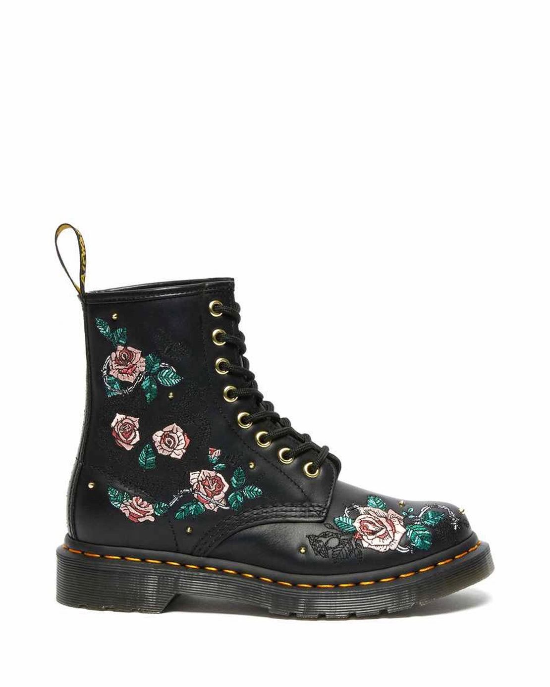 DR.MARTENS 1460 Vonda Floral Women | Black Nappa (26980001) Cherry Boots
