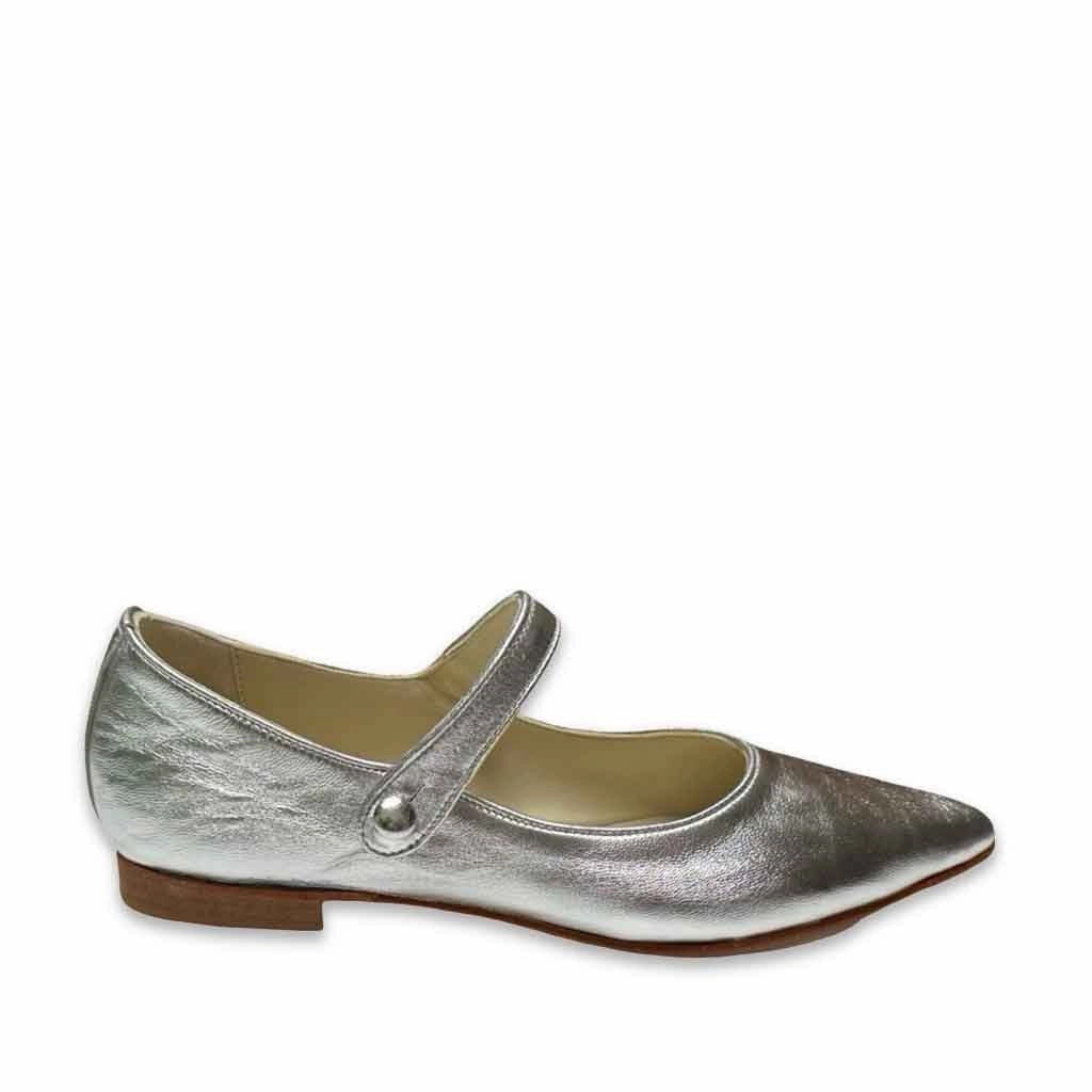 Flat Shoes Trending Molly Mary Jane Flat - Silver