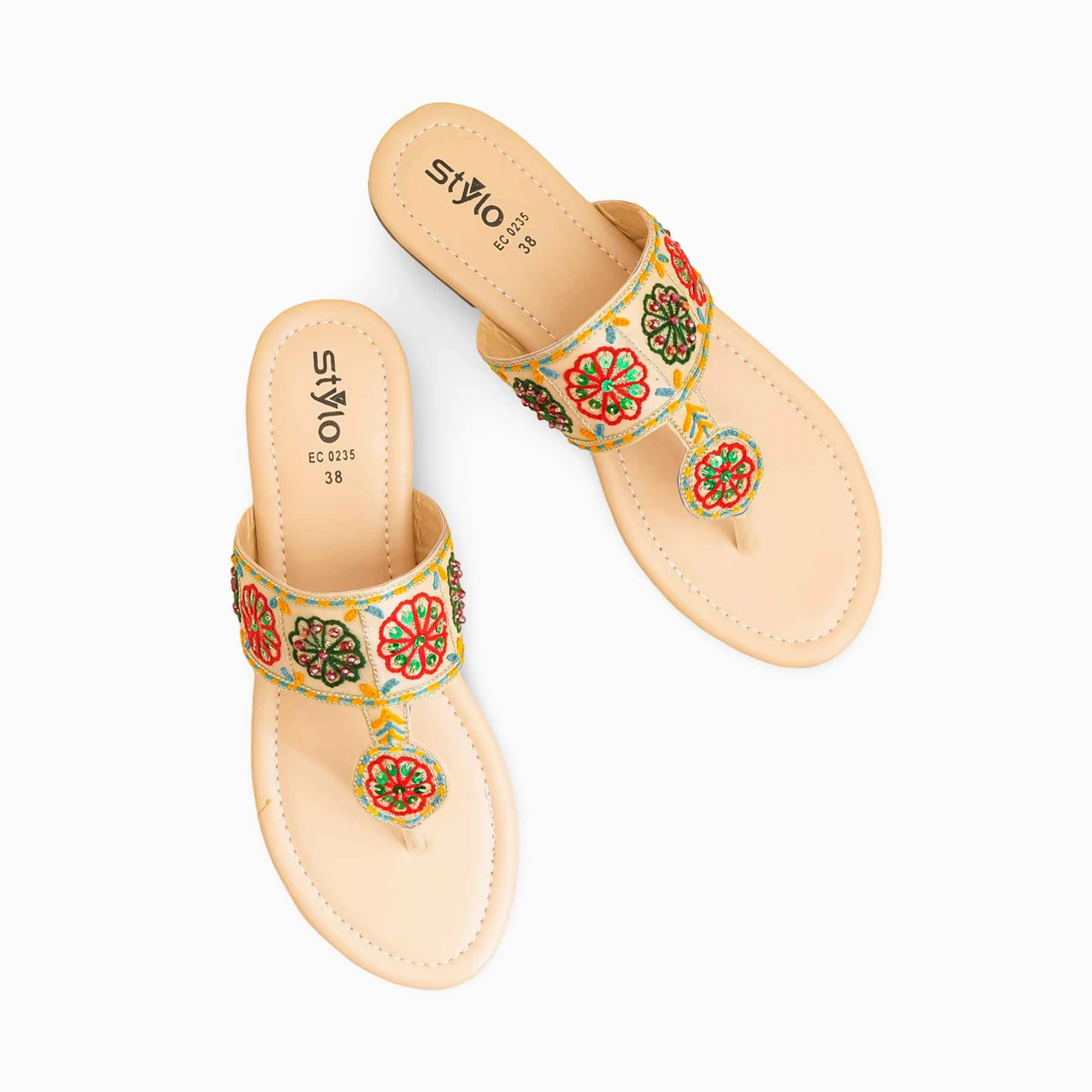 Fawn Formal Women Chappal EC0235 Flats Shoes Wiki