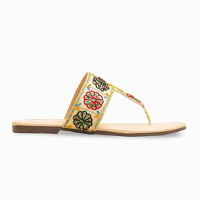 Flat Top Shoes Fawn Formal Women Chappal EC0235