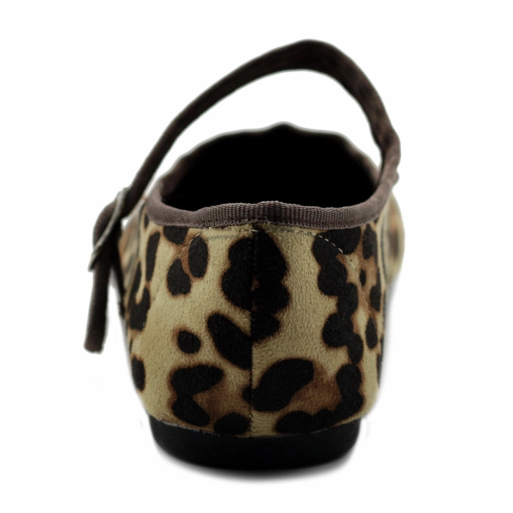 Ollio Women's Shoes Velvet or Faux Suede Mary Jane Ballet Flat ZY00F56 Winter Flat Shoes